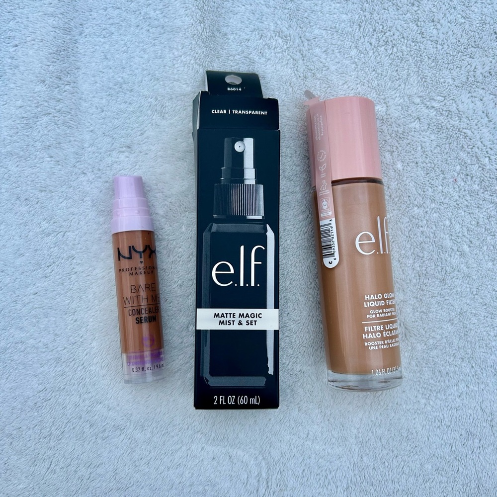 NYX Serum ELF matte Magic Mist e.l.f. Halo Glow Liquid Filter